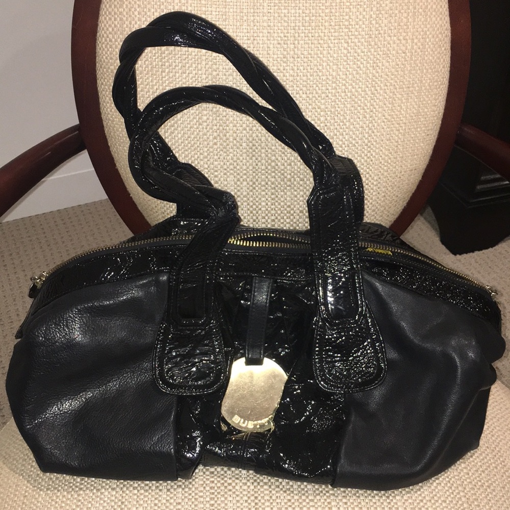 Gustto black shoulder bag. Lightly worn.
